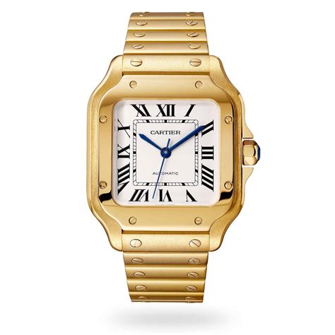 cartier watch mens gold|cartier gold watch men's models.